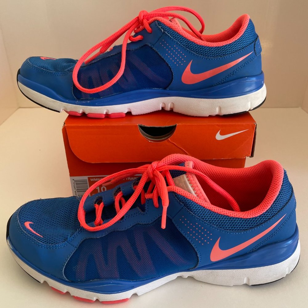 Nike Flex Trainer 2 Women’s Size 10 (Blue/Hot Punch) w/Original Box 511332-400
